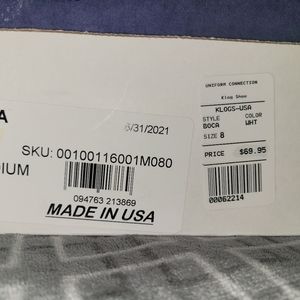 White nursing shoes by Klogs size 8 medium unisex